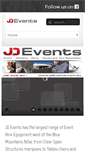 Mobile Screenshot of jdevents.com.au